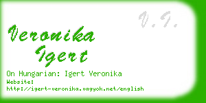 veronika igert business card